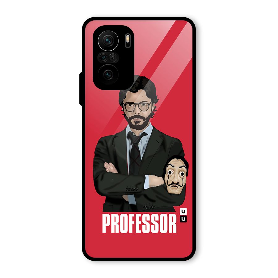 Professor Art Illustration Glass Back Case for Mi 11X Pro
