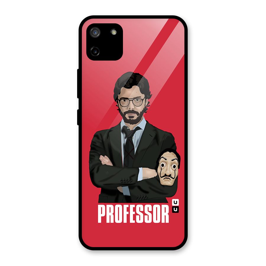 Professor Art Illustration Glass Back Case for Realme C11