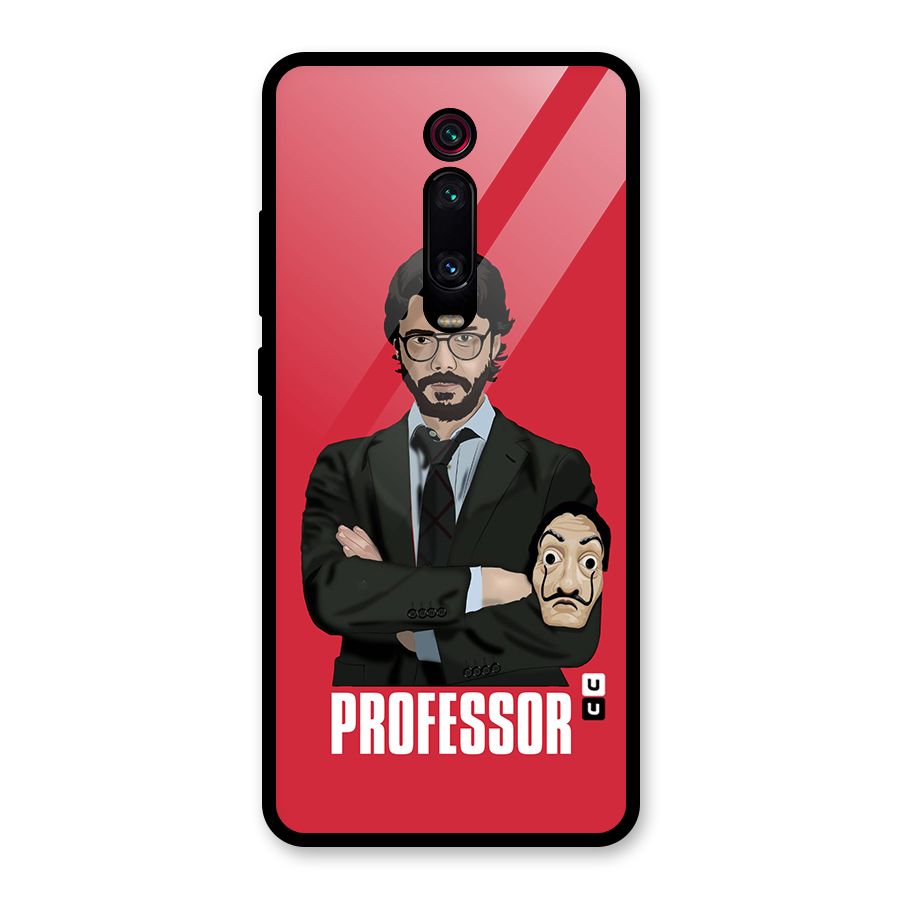 Professor Art Illustration Glass Back Case for Redmi K20 Pro