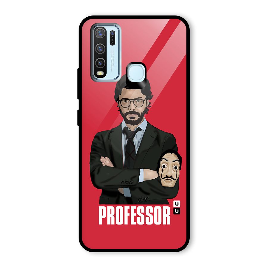 Professor Art Illustration Glass Back Case for Vivo Y50