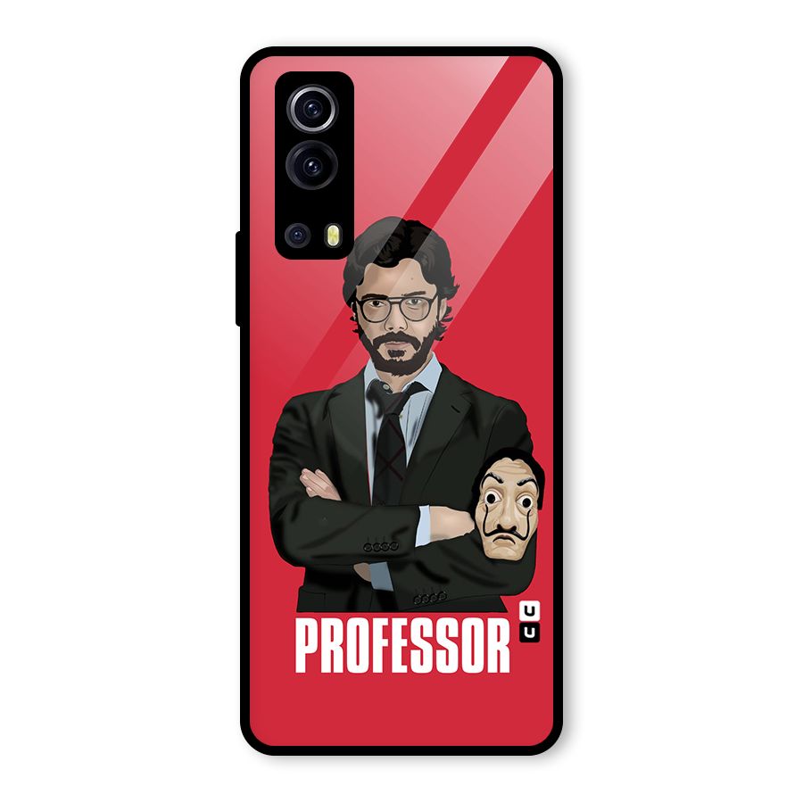 Professor Art Illustration Glass Back Case for Vivo iQOO Z3