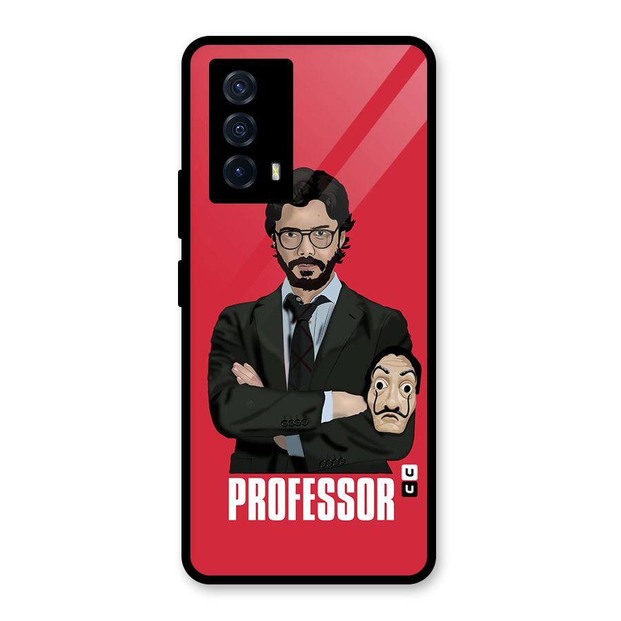 Professor Art Illustration Glass Back Case for Vivo iQOO Z5