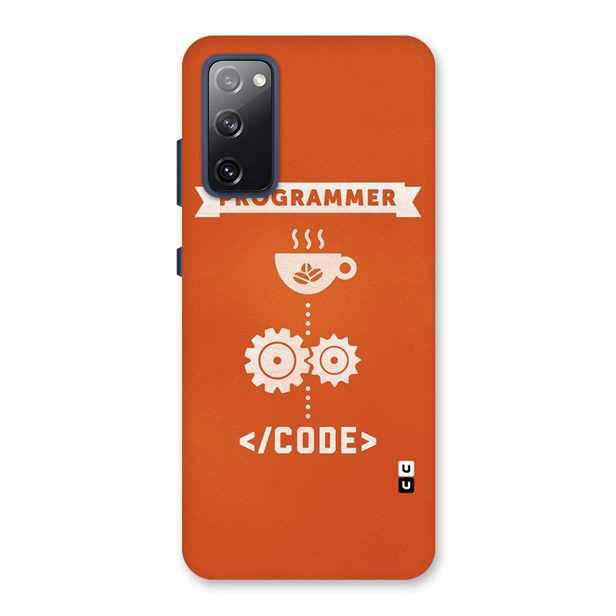 Programmer Coffee Code Back Case for Galaxy S20 FE