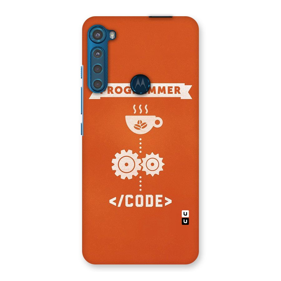 Programmer Coffee Code Back Case for Motorola One Fusion Plus