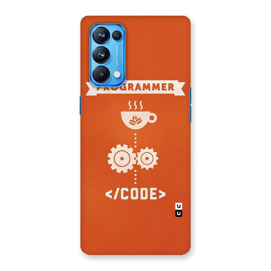 Programmer Coffee Code Back Case for Oppo Reno5 Pro 5G