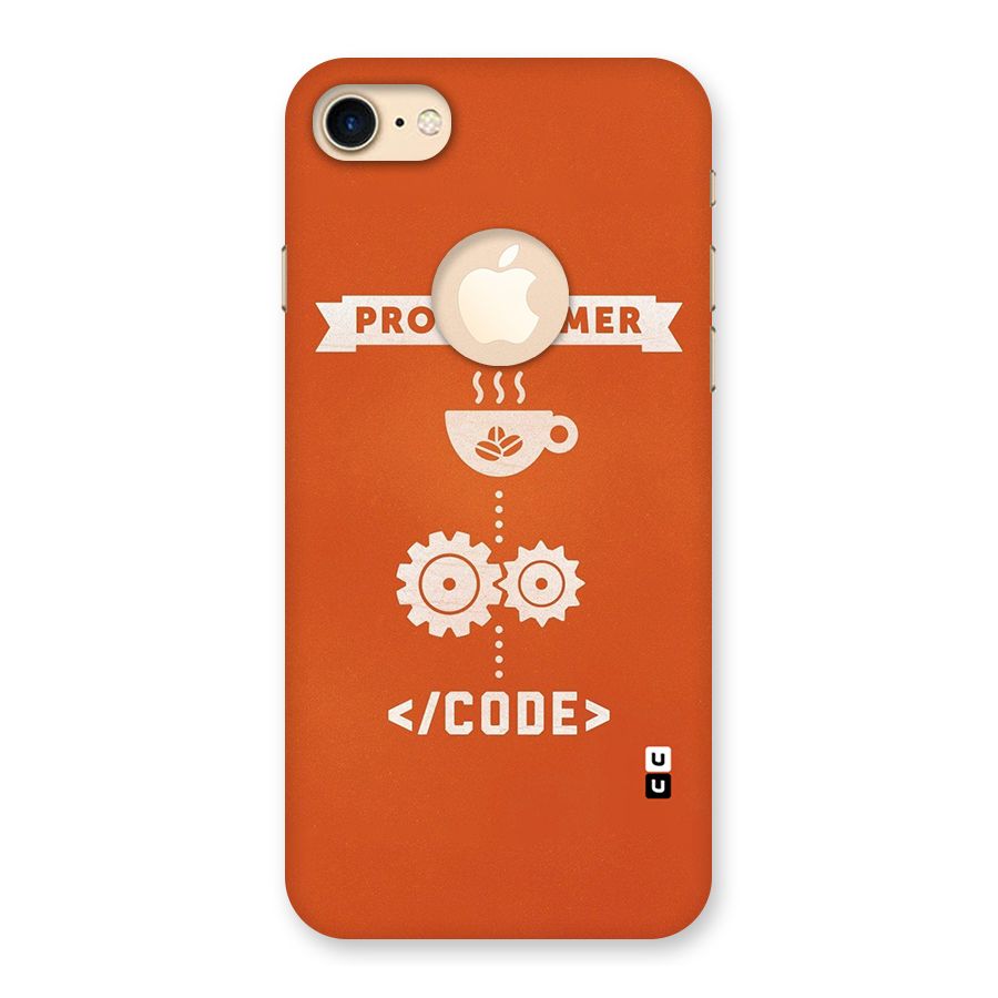 Programmer Coffee Code Back Case for iPhone 7 Logo Cut