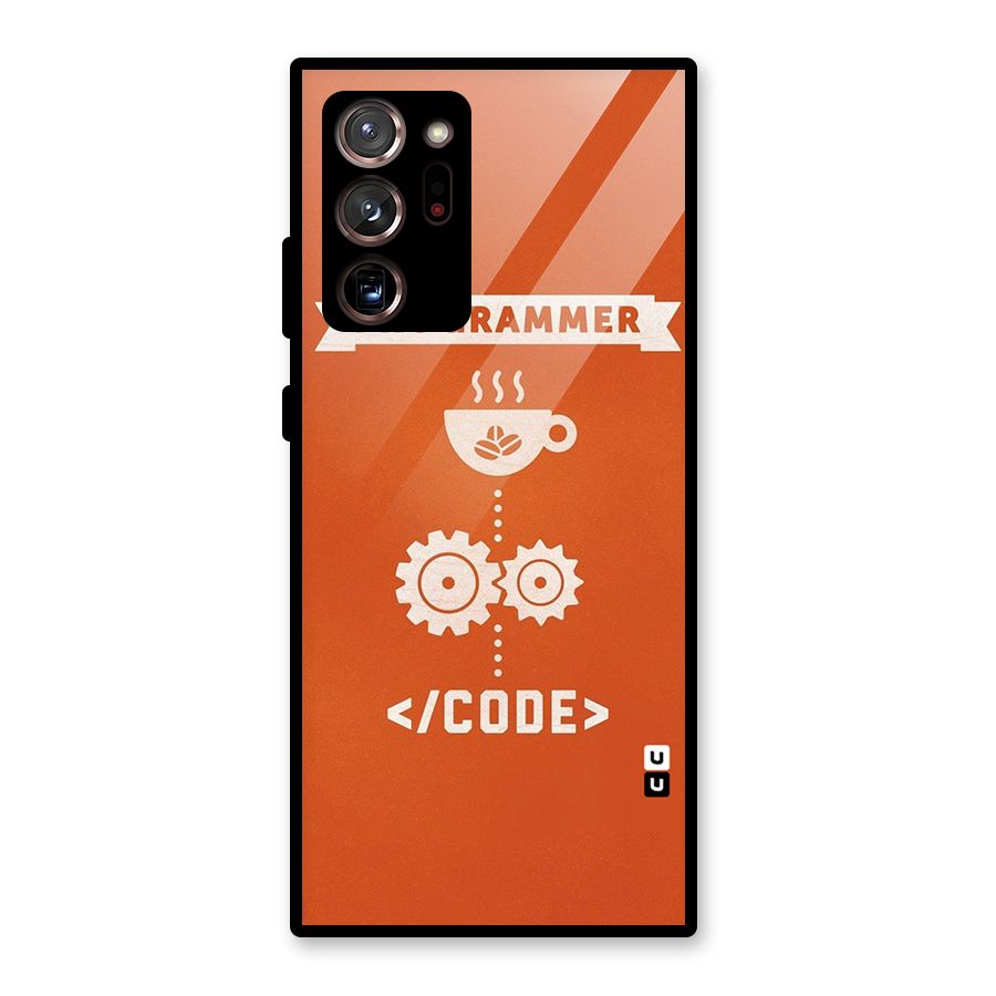 Programmer Coffee Code Glass Back Case for Galaxy Note 20 Ultra