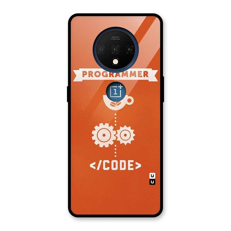 Programmer Coffee Code Glass Back Case for OnePlus 7T