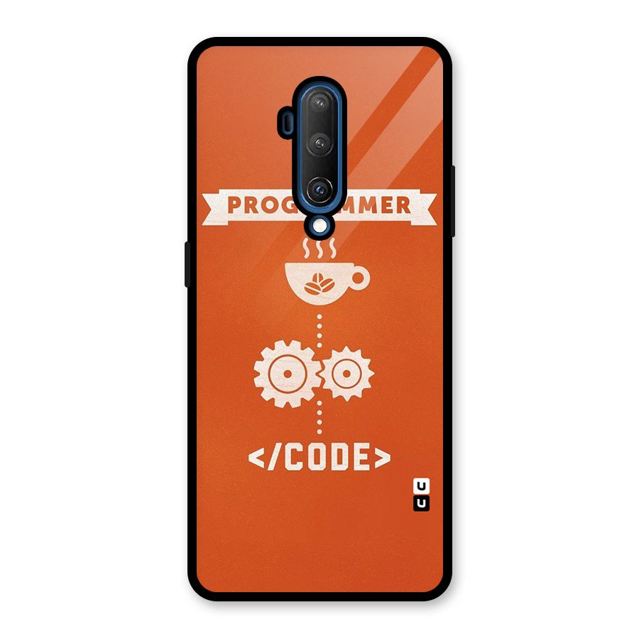 Programmer Coffee Code Glass Back Case for OnePlus 7T Pro