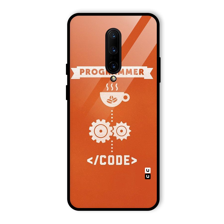 Programmer Coffee Code Glass Back Case for OnePlus 7 Pro