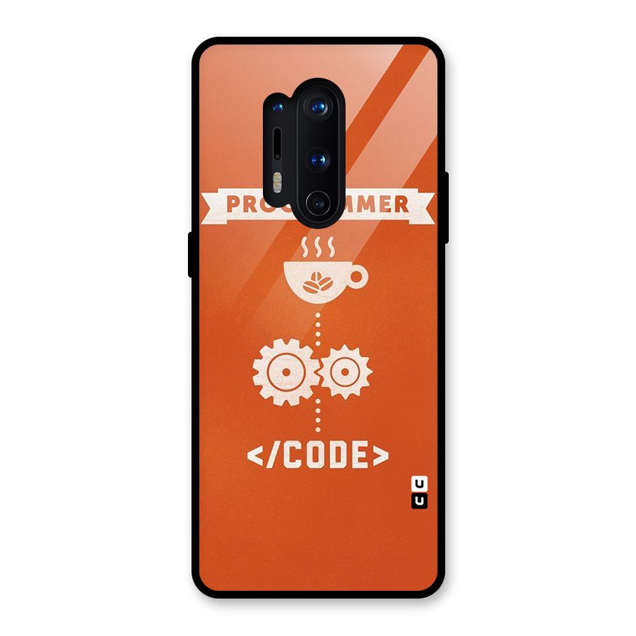 Programmer Coffee Code Glass Back Case for OnePlus 8 Pro