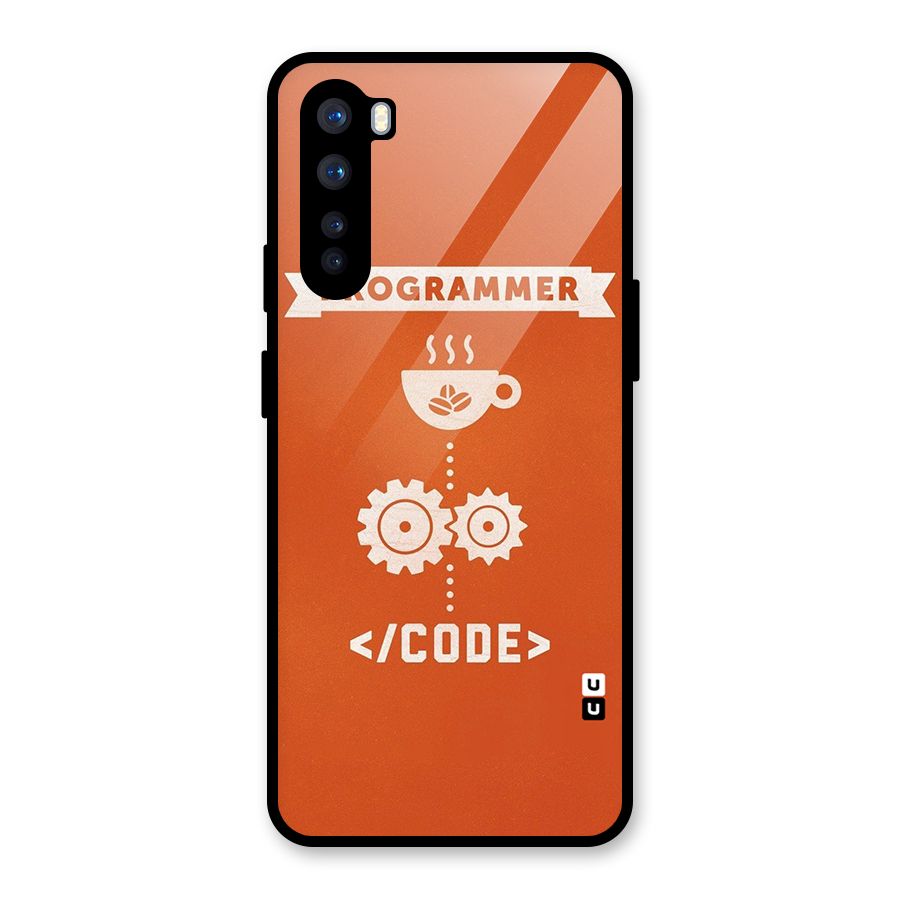 Programmer Coffee Code Glass Back Case for OnePlus Nord