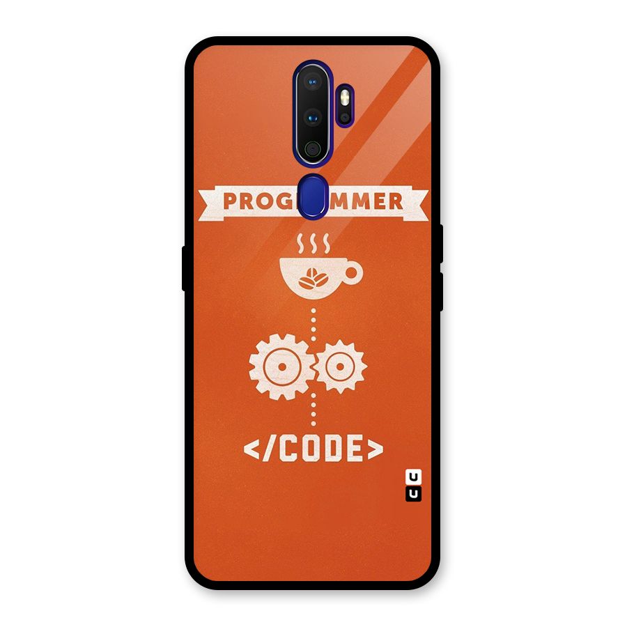 Programmer Coffee Code Glass Back Case for Oppo A9 (2020)