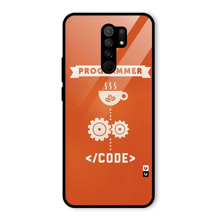Programmer Coffee Code Glass Back Case for Poco M2