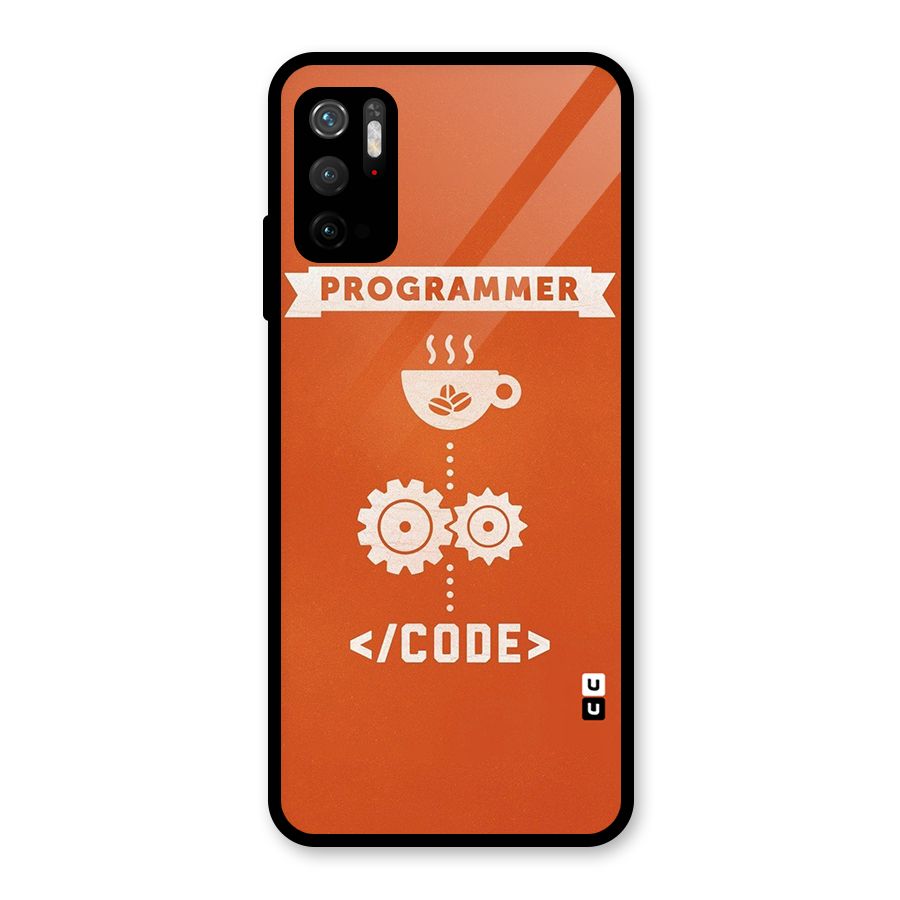 Programmer Coffee Code Glass Back Case for Poco M3 Pro 5G
