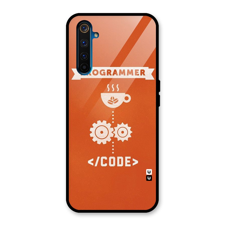 Programmer Coffee Code Glass Back Case for Realme 6 Pro