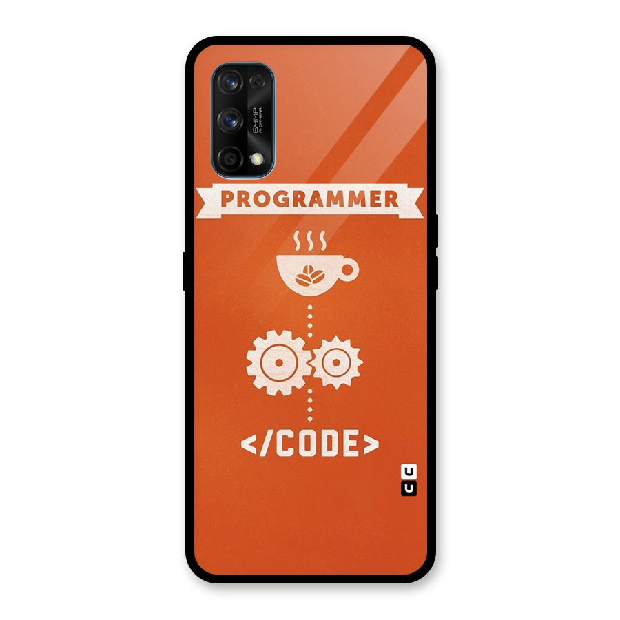 Programmer Coffee Code Glass Back Case for Realme 7 Pro