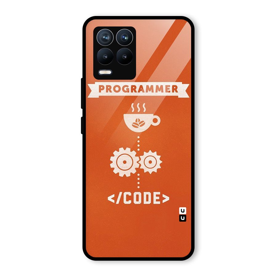 Programmer Coffee Code Glass Back Case for Realme 8 Pro