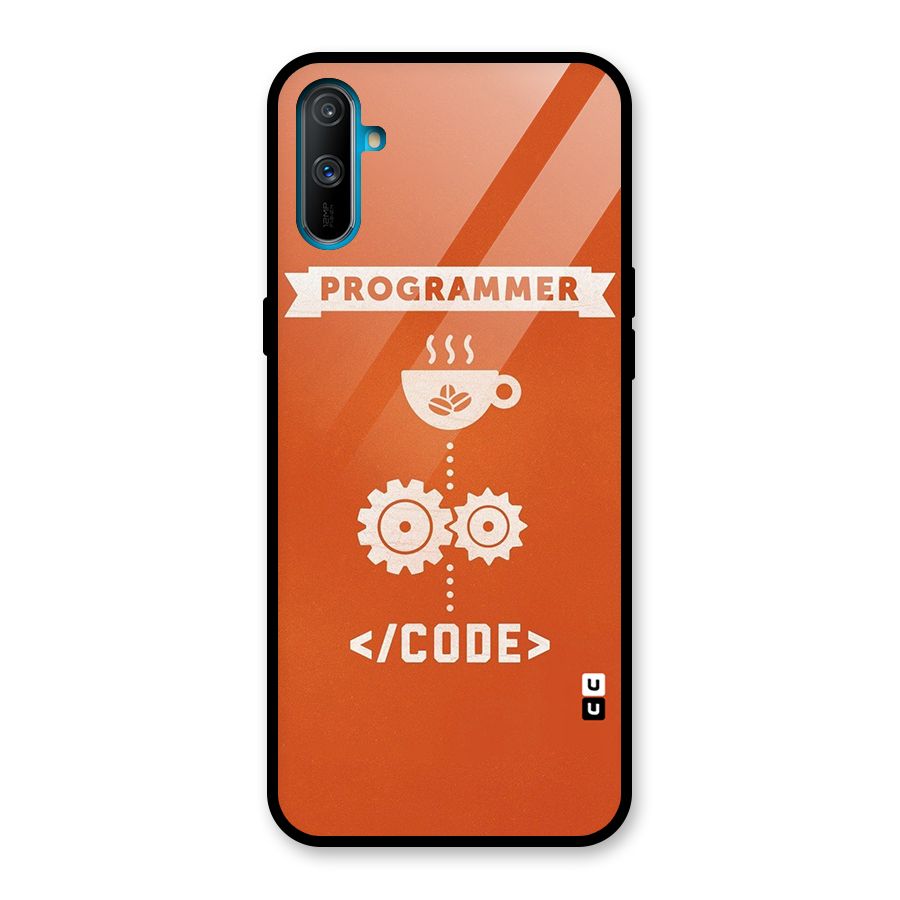 Programmer Coffee Code Glass Back Case for Realme C3