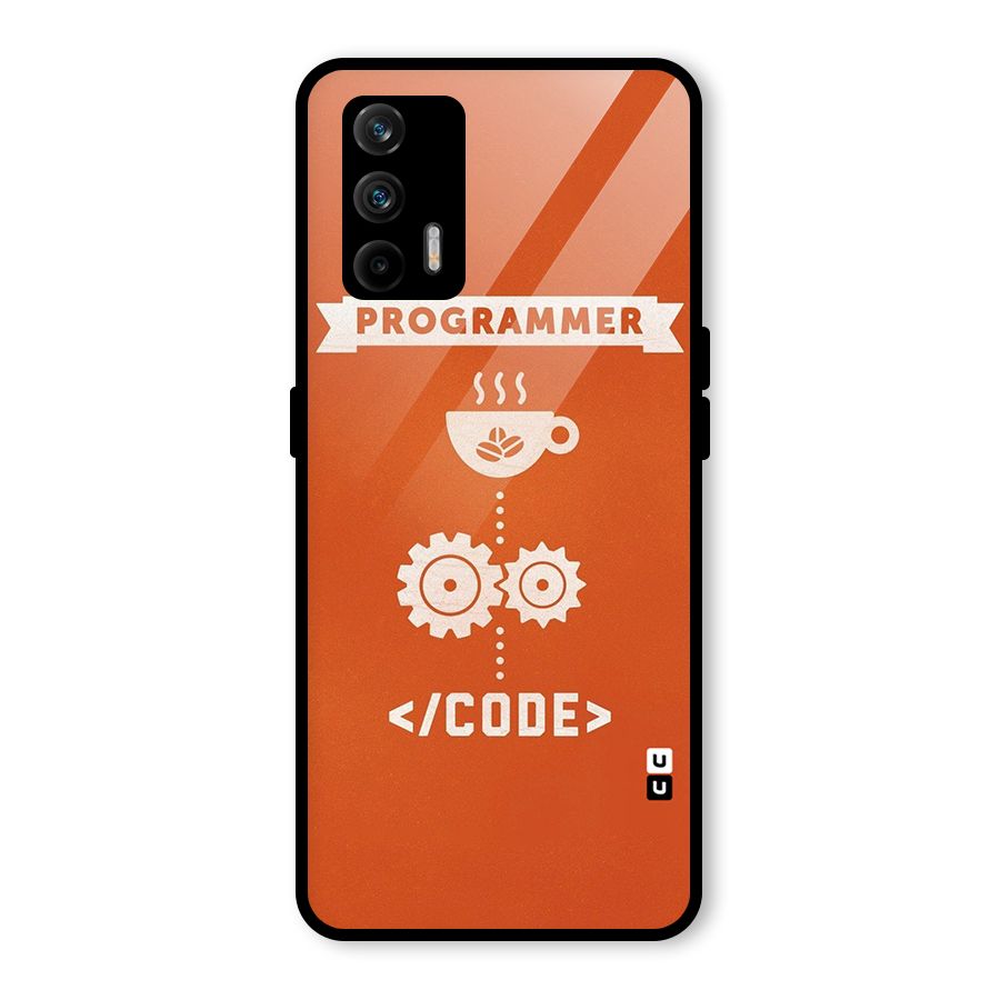 Programmer Coffee Code Glass Back Case for Realme GT 5G