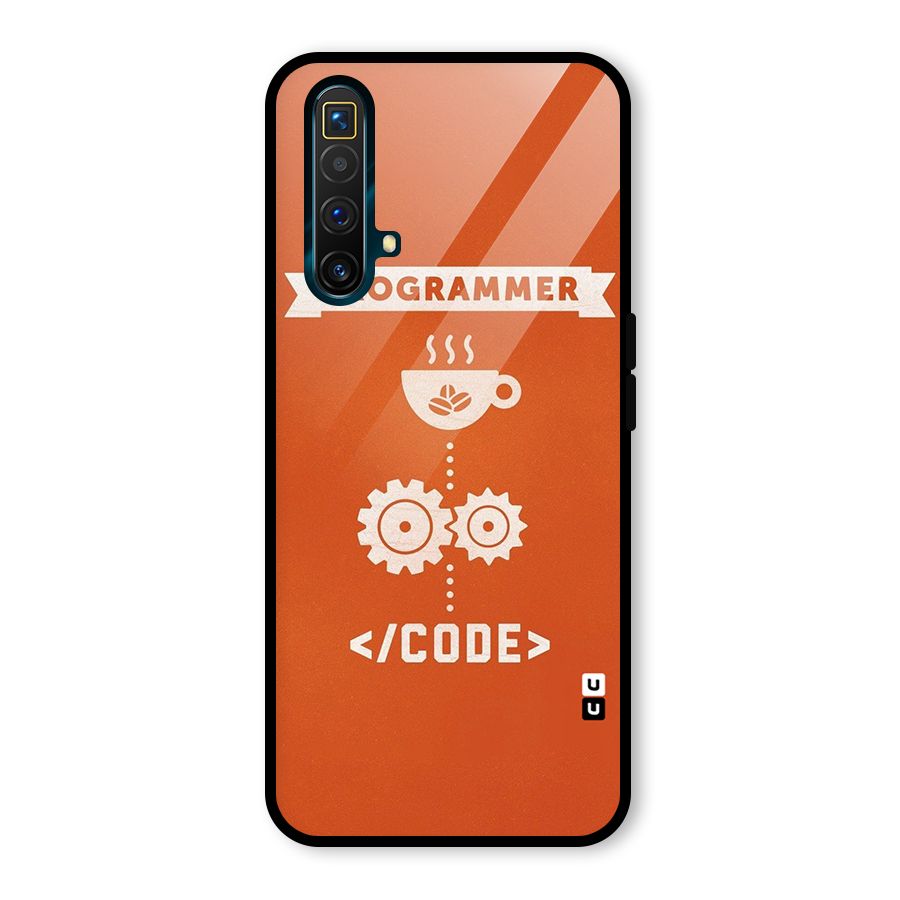 Programmer Coffee Code Glass Back Case for Realme X3