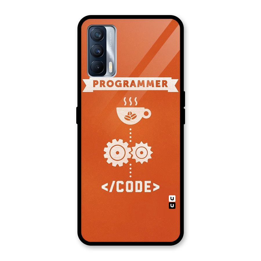 Programmer Coffee Code Glass Back Case for Realme X7