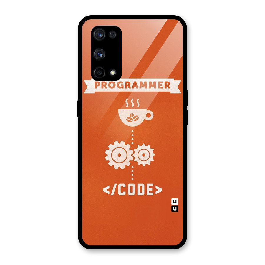 Programmer Coffee Code Glass Back Case for Realme X7 Pro