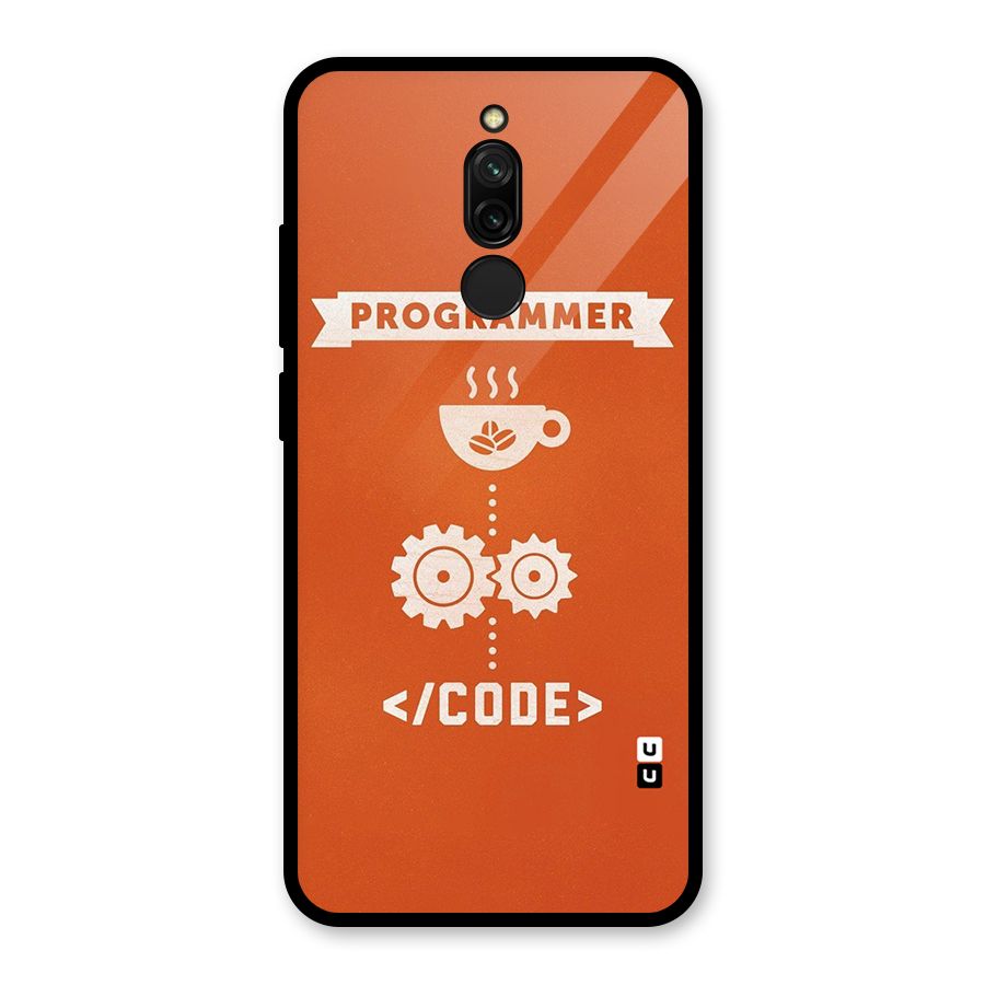 Programmer Coffee Code Glass Back Case for Redmi 8