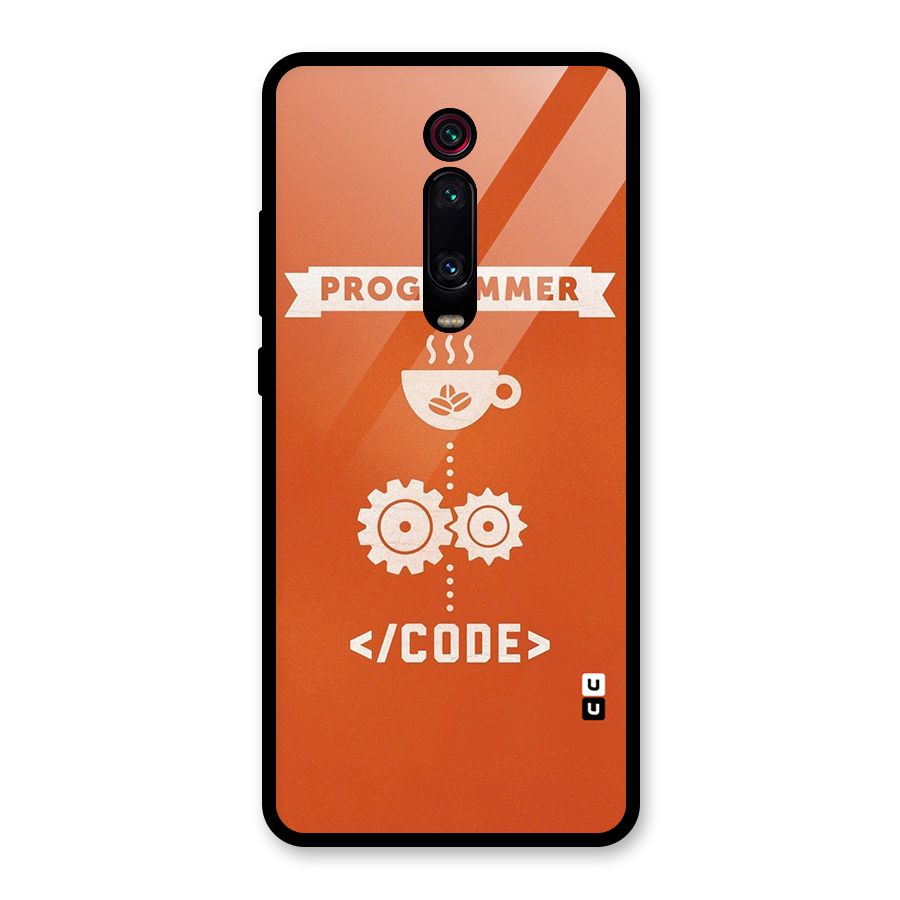 Programmer Coffee Code Glass Back Case for Redmi K20 Pro