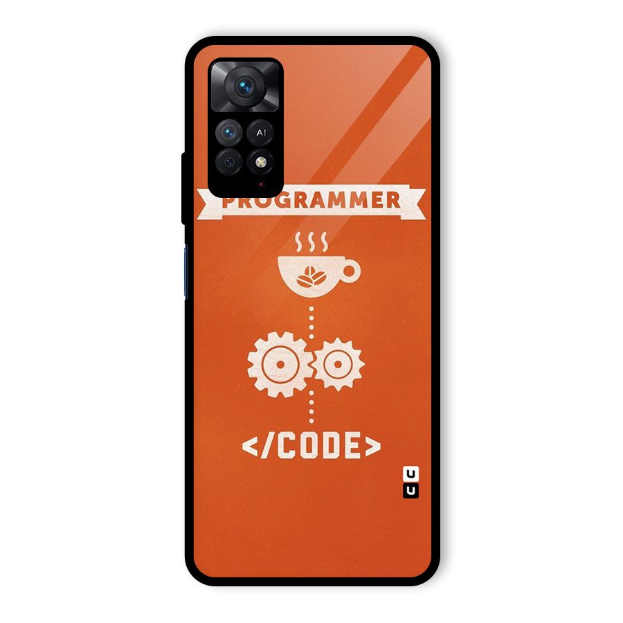Programmer Coffee Code Glass Back Case for Redmi Note 11 Pro Plus 5G