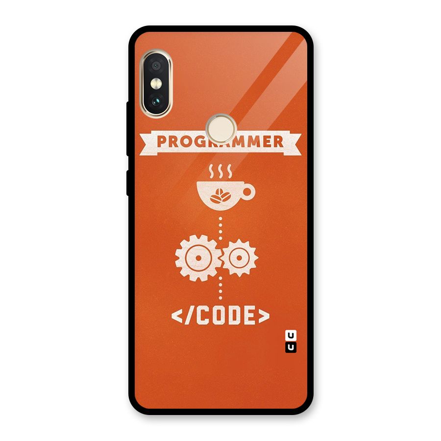 Programmer Coffee Code Glass Back Case for Redmi Note 5 Pro