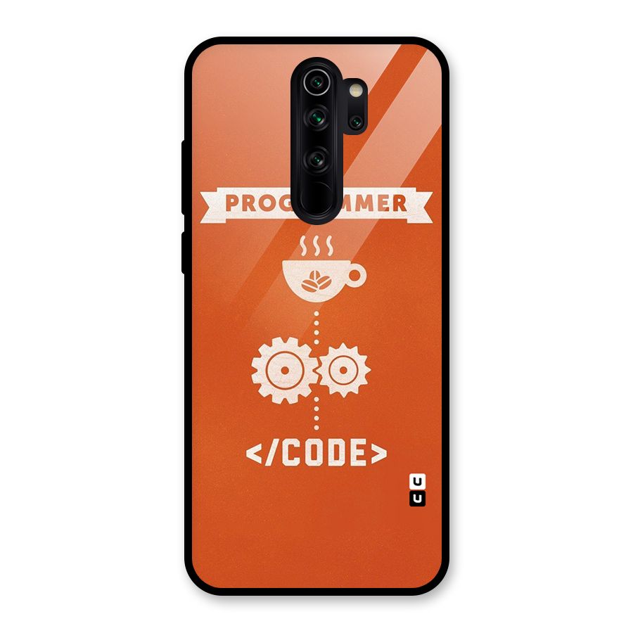 Programmer Coffee Code Glass Back Case for Redmi Note 8 Pro