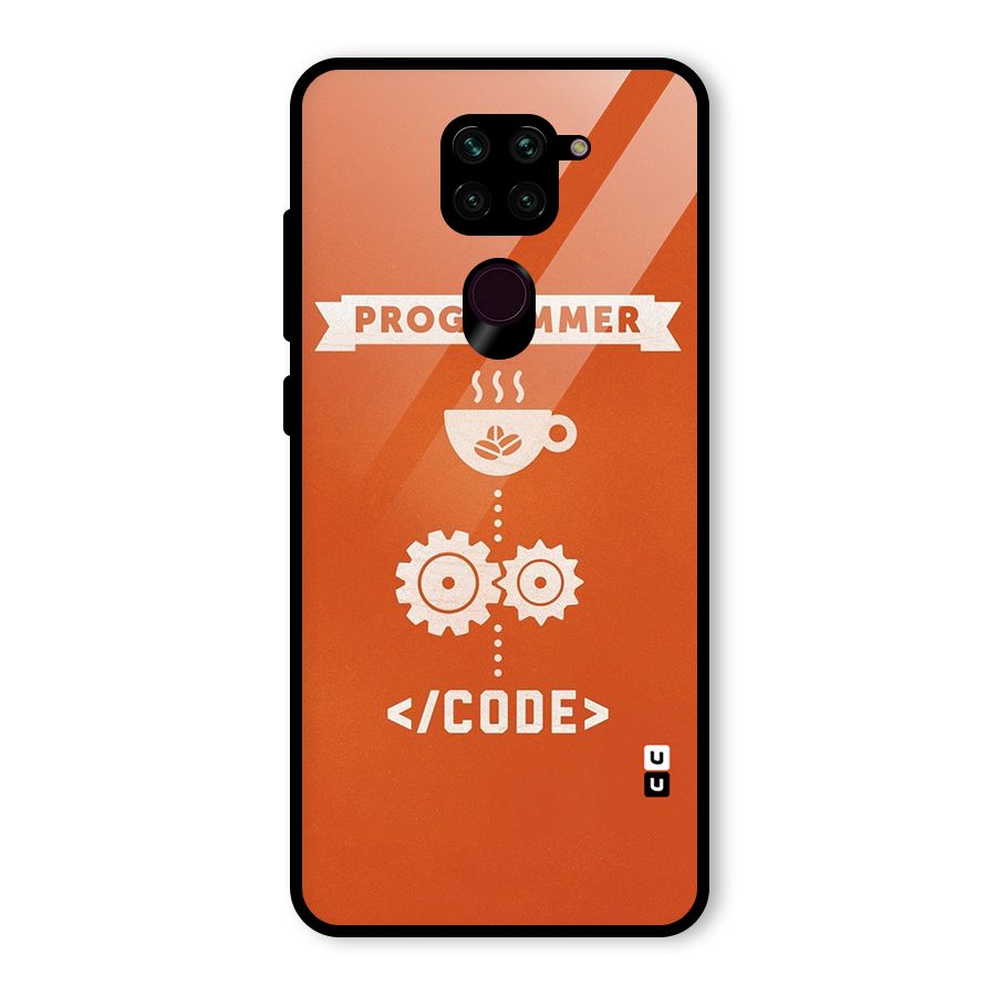 Programmer Coffee Code Glass Back Case for Redmi Note 9