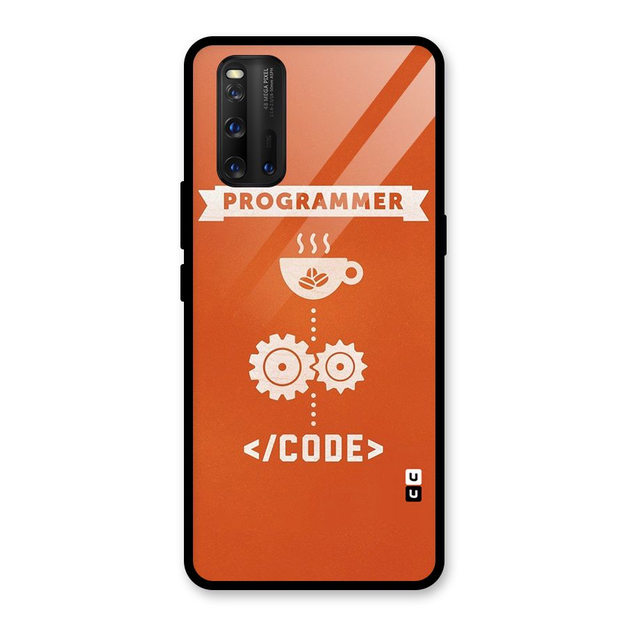 Programmer Coffee Code Glass Back Case for Vivo iQOO 3