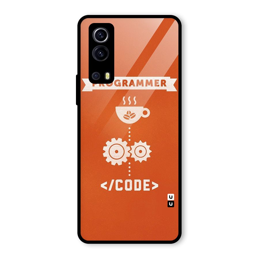 Programmer Coffee Code Glass Back Case for Vivo iQOO Z3
