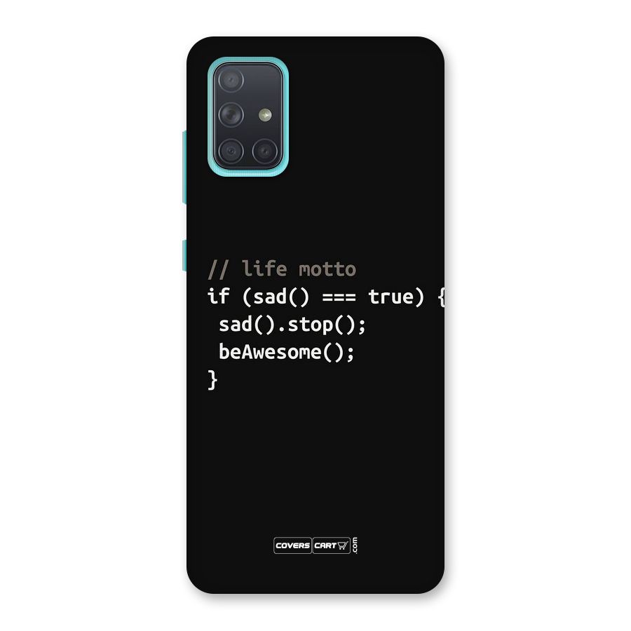 Programmers Life Back Case for Galaxy A71