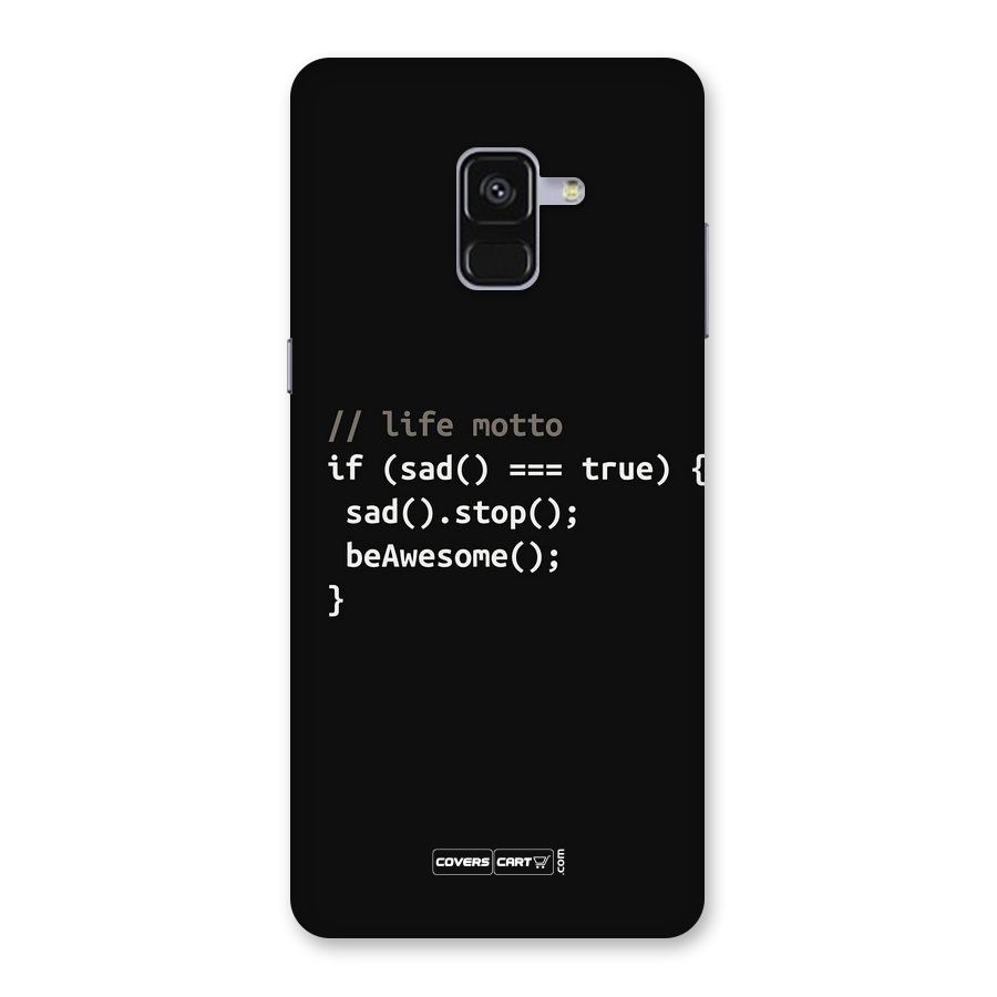 Programmers Life Back Case for Galaxy A8 Plus