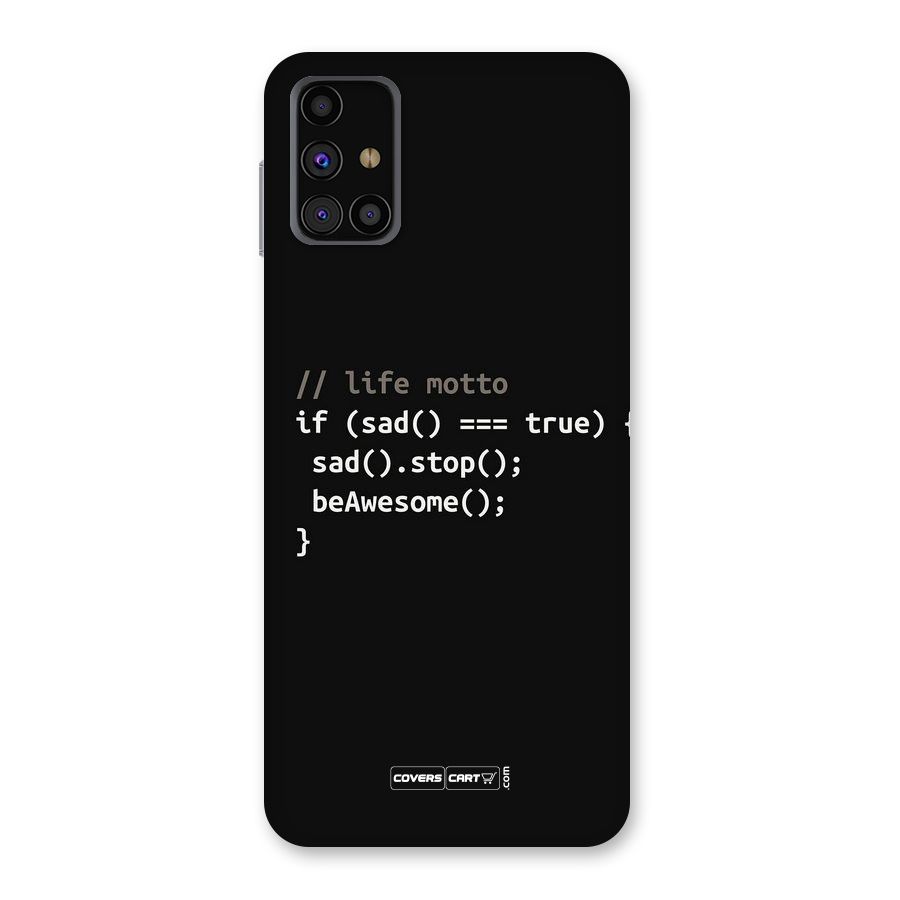 Programmers Life Back Case for Galaxy M31s