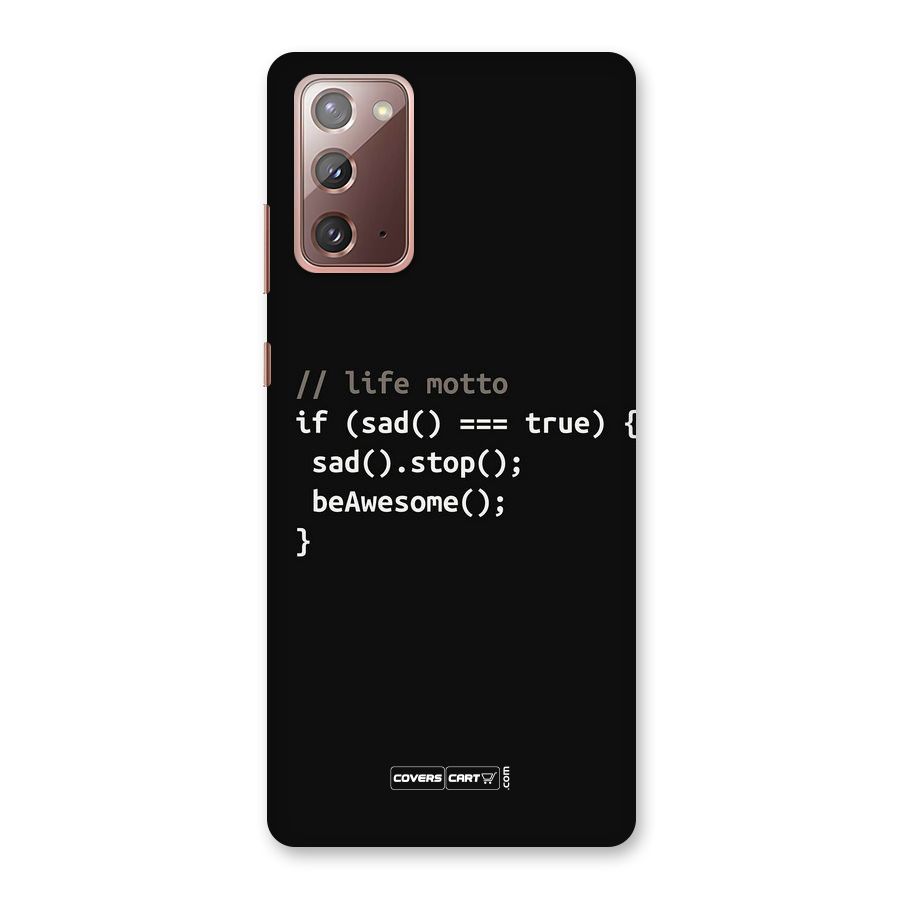 Programmers Life Back Case for Galaxy Note 20