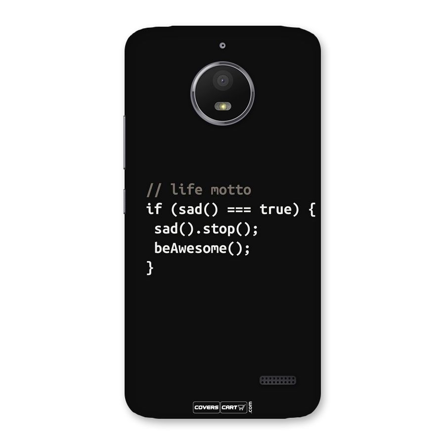 Programmers Life Back Case for Moto E4