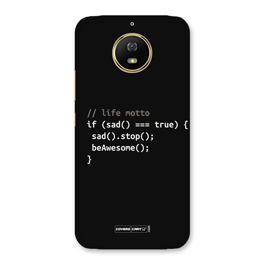 Programmers Life Back Case for Moto G5s