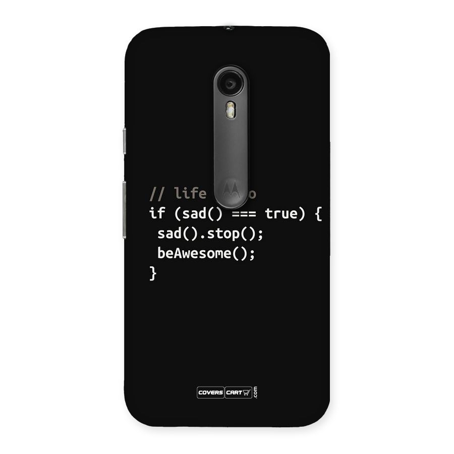 Programmers Life Back Case for Moto G Turbo