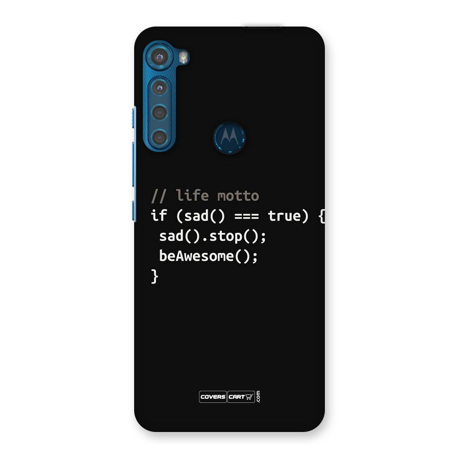 Programmers Life Back Case for Motorola One Fusion Plus
