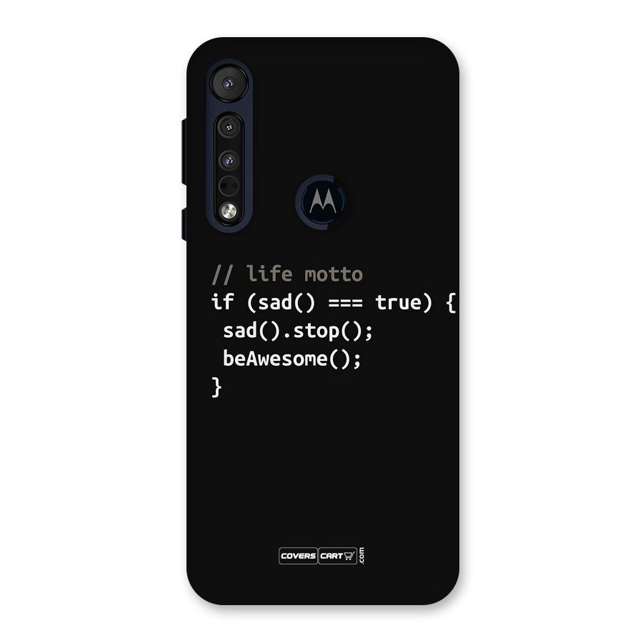 Programmers Life Back Case for Motorola One Macro