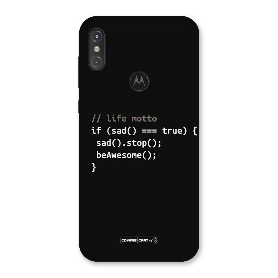 Programmers Life Back Case for Motorola One Power