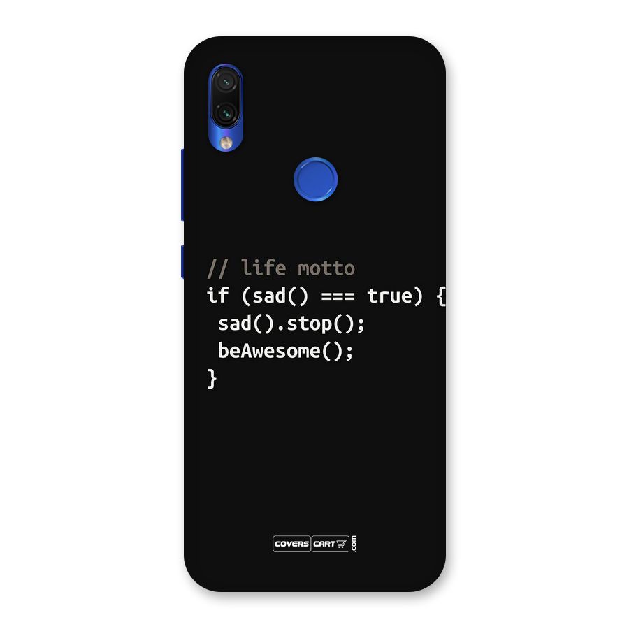 Programmers Life Back Case for Redmi Note 7S