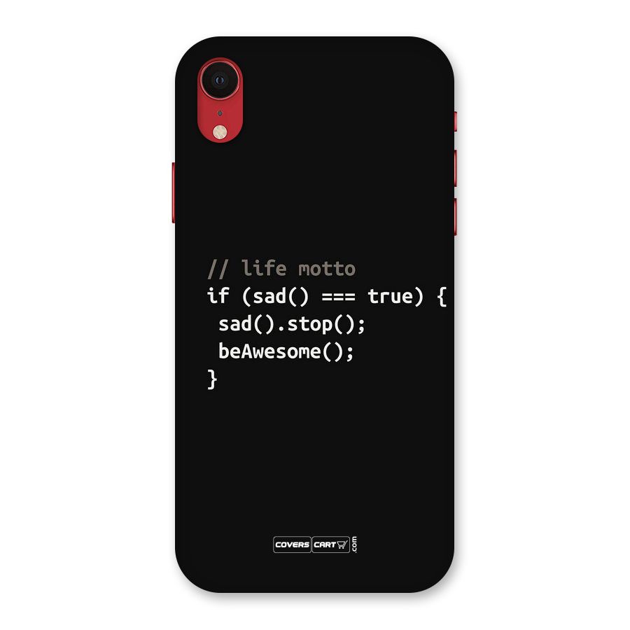 Programmers Life Back Case for iPhone XR
