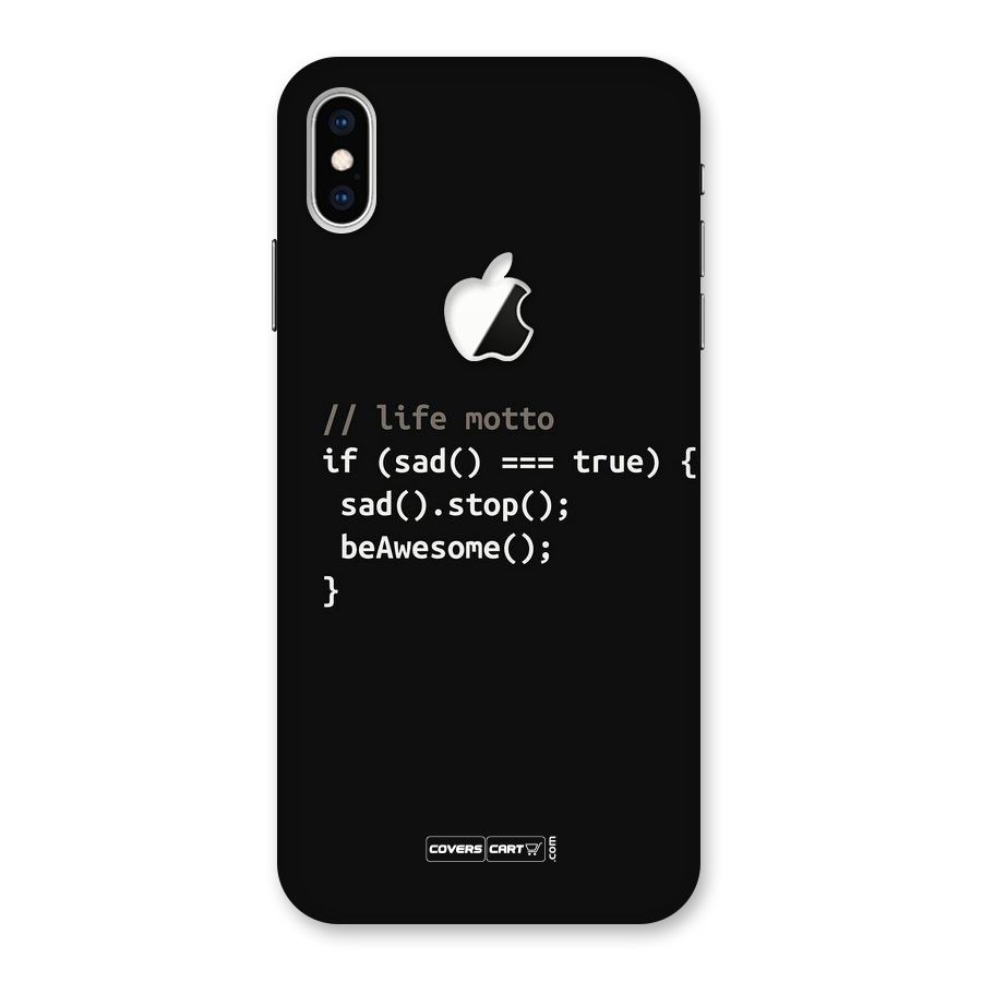 Programmers Life Back Case for iPhone XS Max Apple Cut