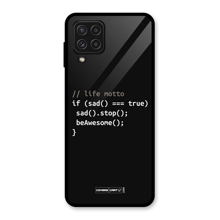 Programmers Life Glass Back Case for Galaxy A22 4G