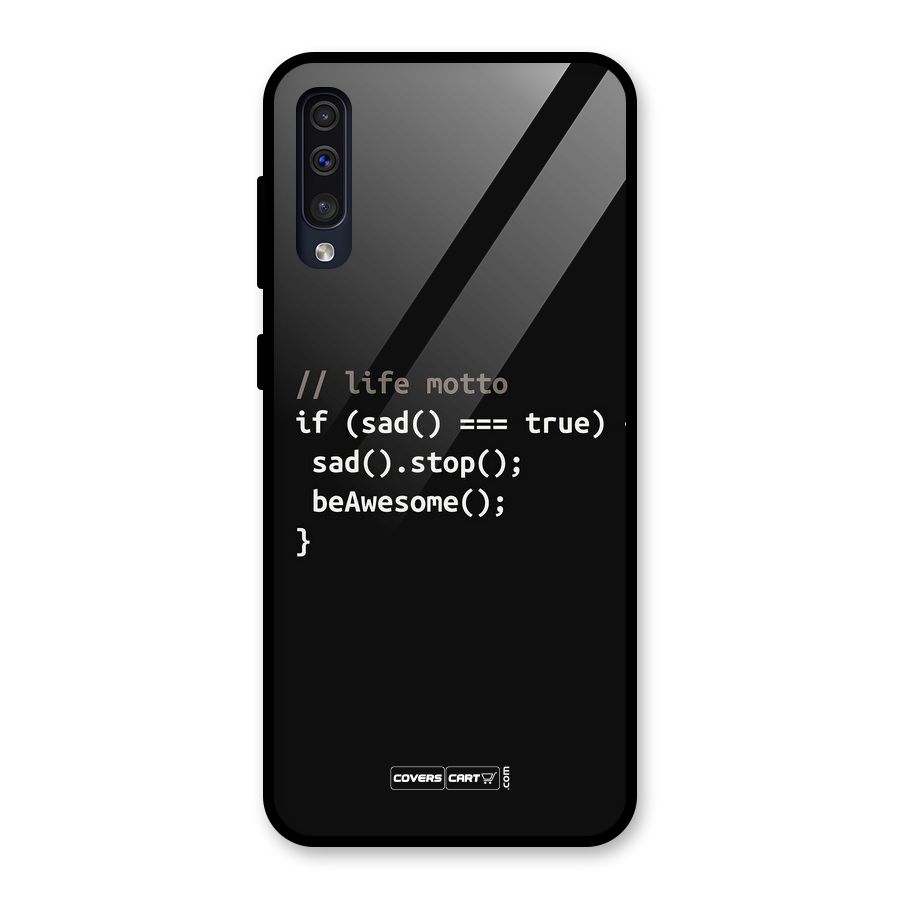 Programmers Life Glass Back Case for Galaxy A50